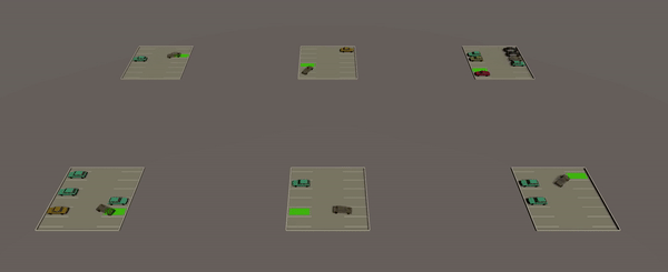 Trained an AI agent to park a car within the Unity game engine.